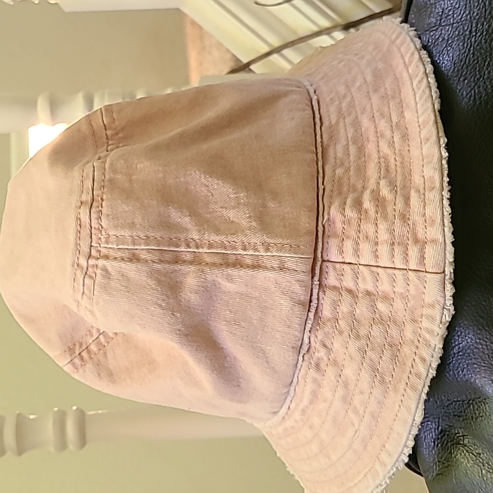 Pink bucket hat